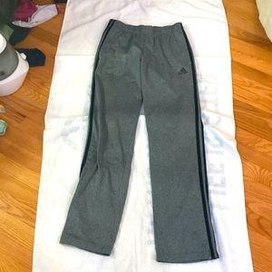 Adidas pants for boys athletic worn slightly